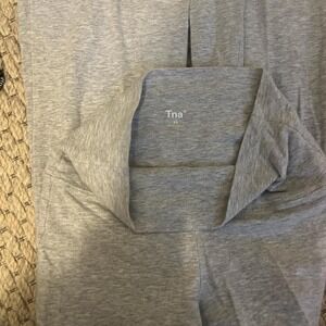 Grey Aritzia boot cut leggings